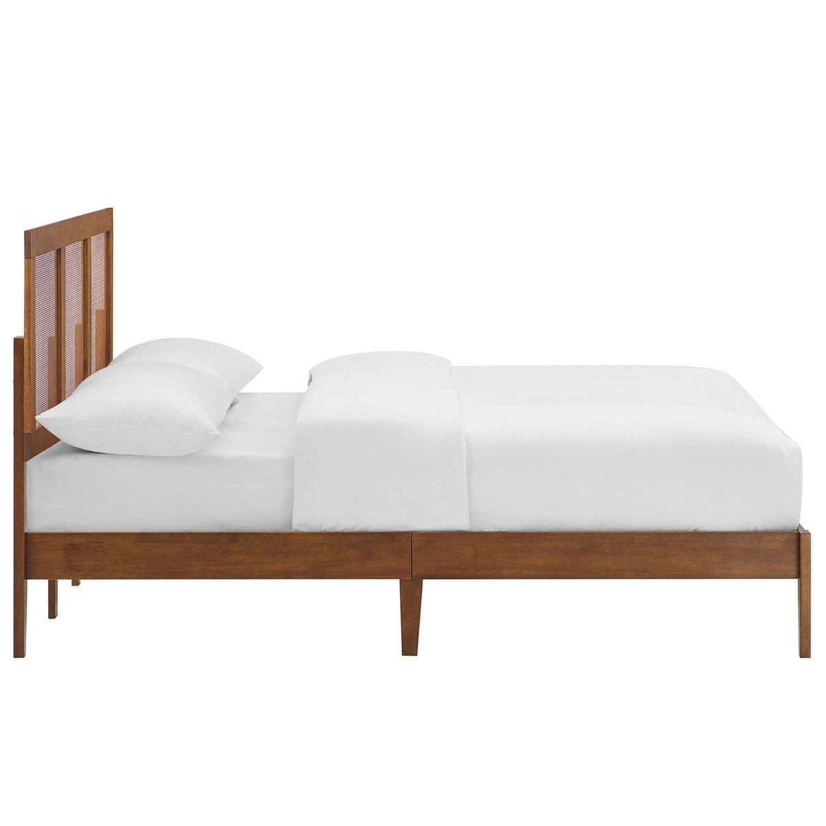 Sirocco Rattan and Wood Platform Bed by Modway