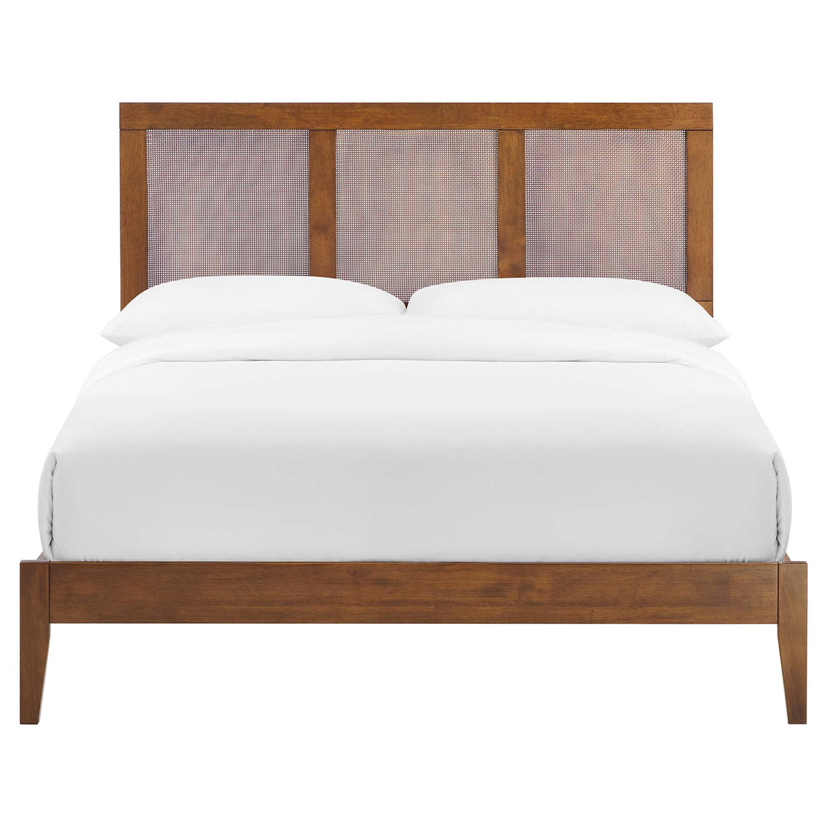 Sirocco Rattan and Wood Platform Bed by Modway