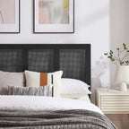 Sirocco Rattan and Wood Platform Bed by Modway