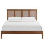Sirocco Rattan and Wood Platform Bed by Modway