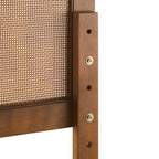 Sirocco Rattan and Wood Platform Bed by Modway