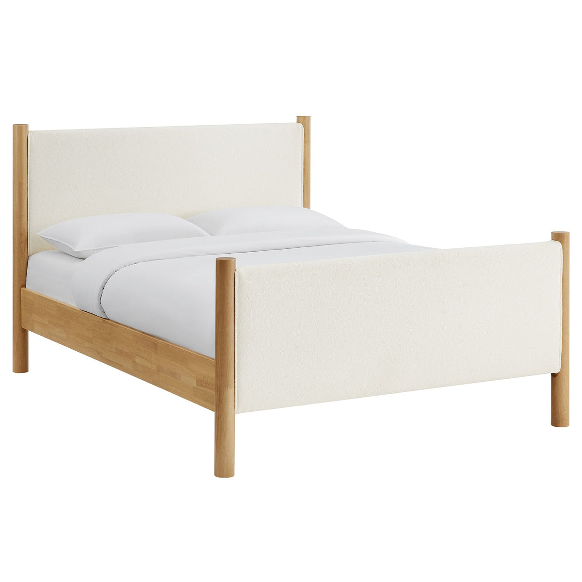 Maven Boucle Upholstered Platform Bed by Modway