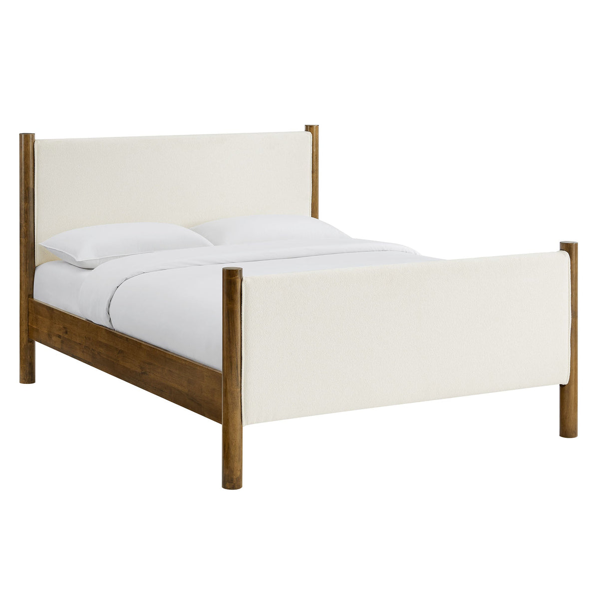 Maven Boucle Upholstered Platform Bed by Modway