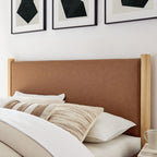 Maven King Size Vegan Leather Upholstered Platform Bed by Modway