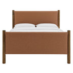 Maven King Size Vegan Leather Upholstered Platform Bed by Modway
