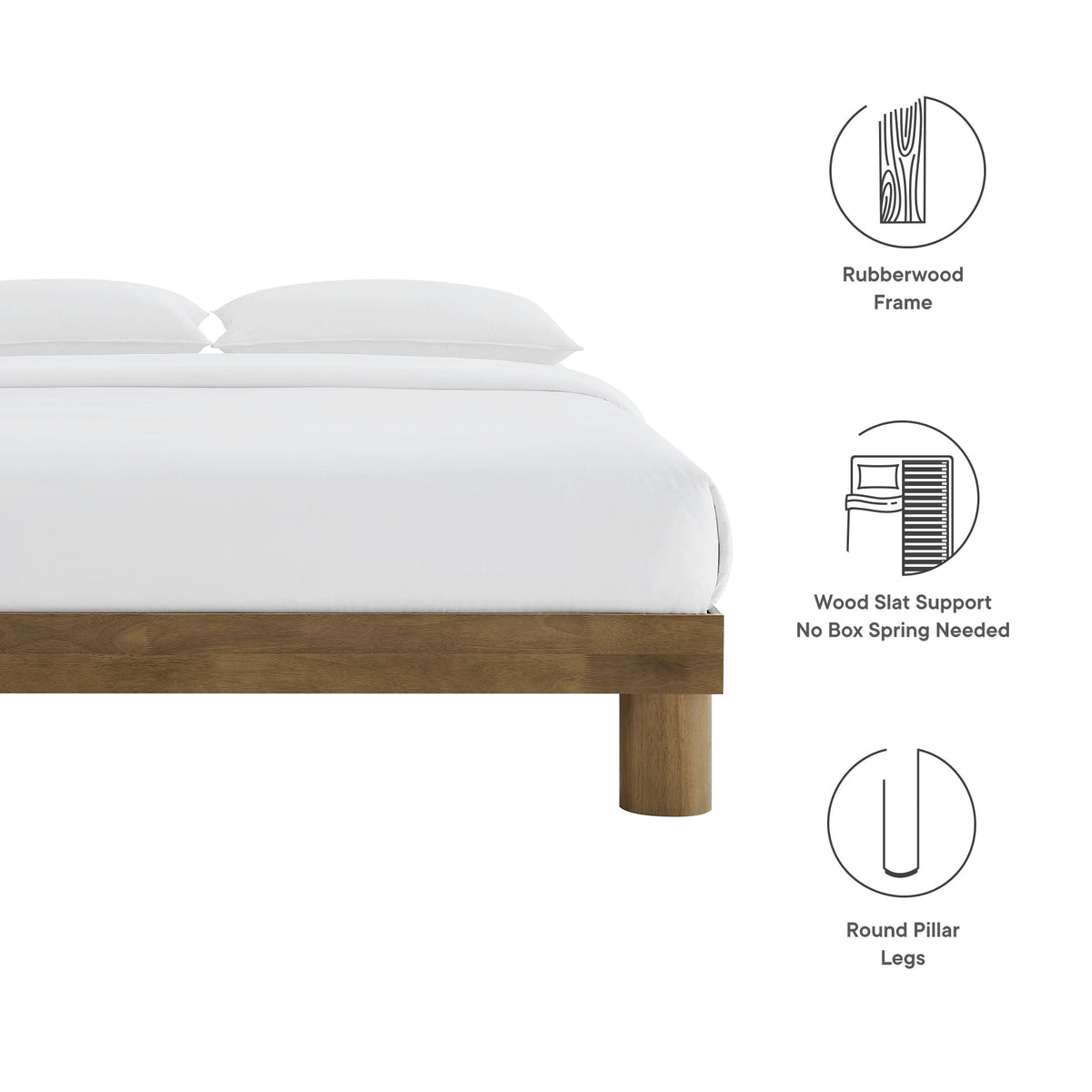 Runa Wood Platform Bed by Modway