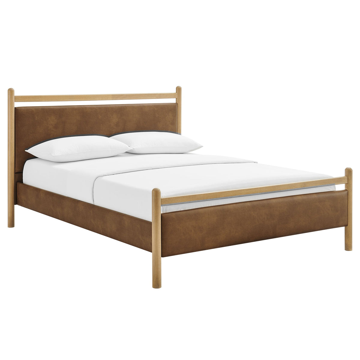 Ginny Vegan Leather Platform Bed Frame by Modway