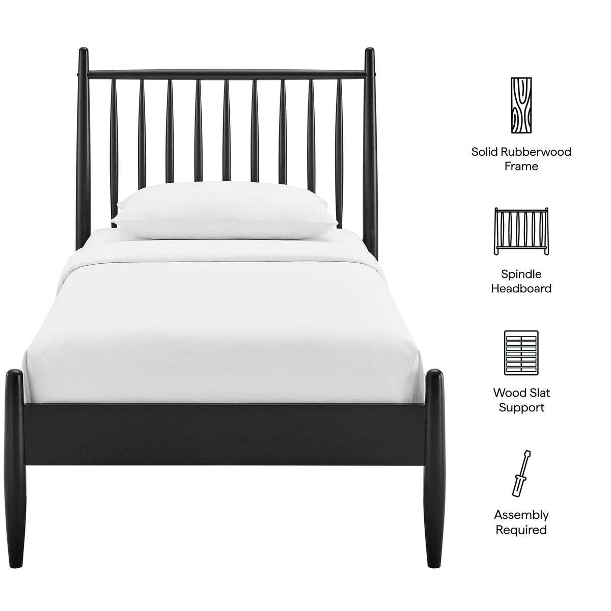 Zane Spindle Bed Frame by Modway