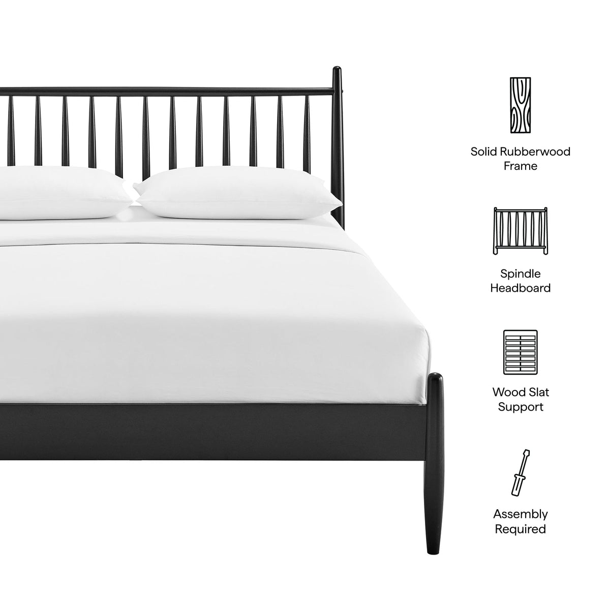 Zane Spindle Bed by Modway