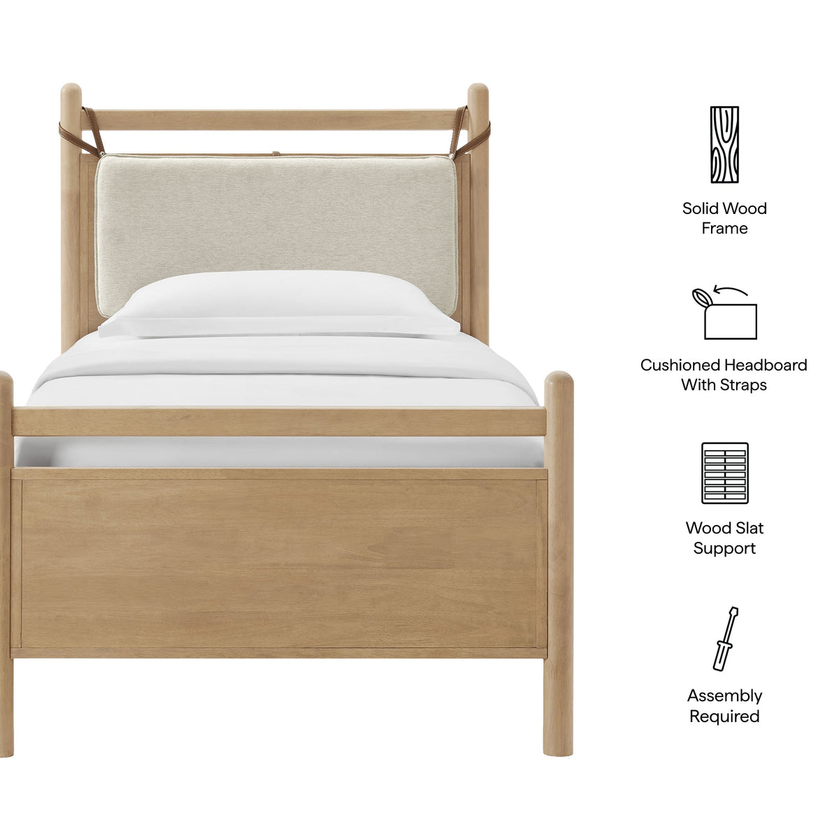 Leni Wood Platform Bed Frame by Modway