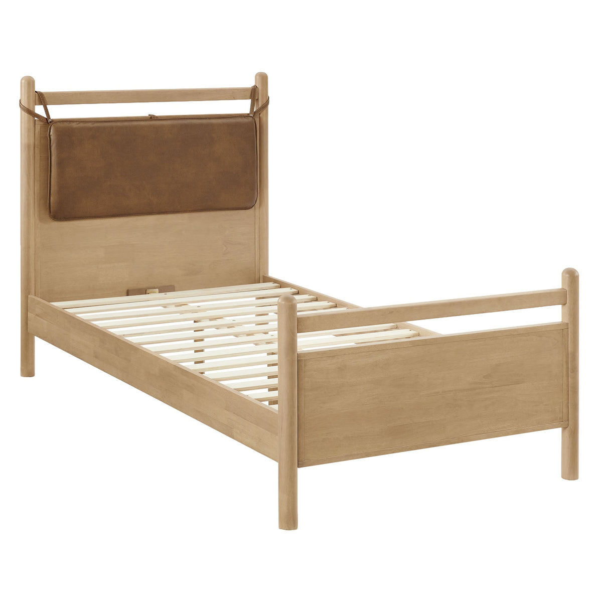 Leni Vegan Leather and Wood Platform Bed Frame by Modway