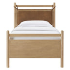 Leni Vegan Leather and Wood Platform Bed Frame by Modway