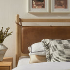 Leni Vegan Leather and Wood Platform Bed Frame by Modway