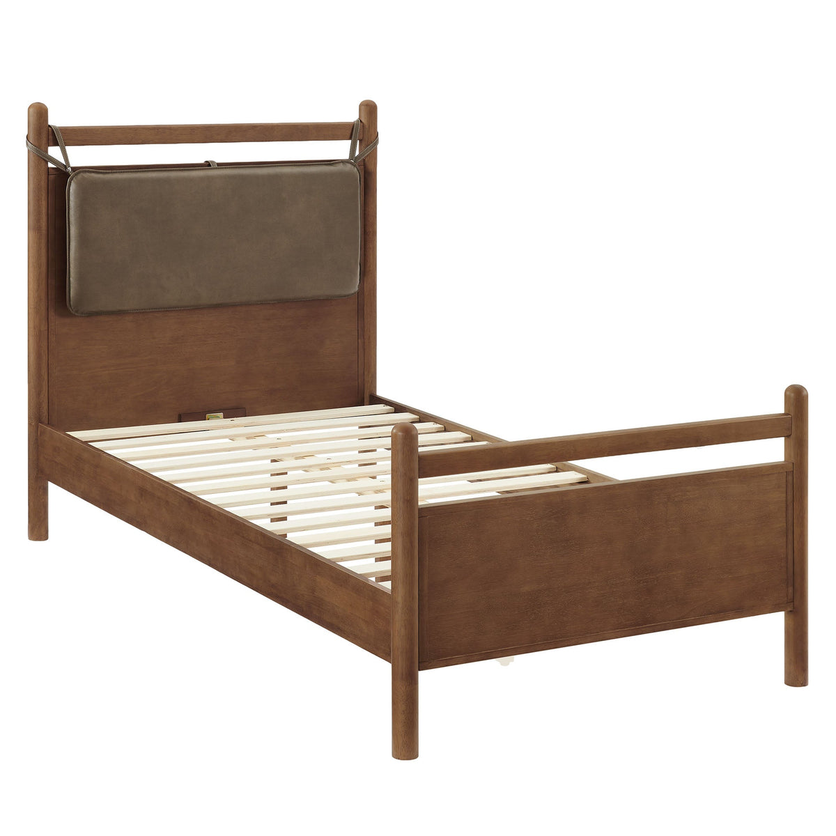 Leni Vegan Leather and Wood Platform Bed Frame by Modway