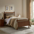 Leni Vegan Leather and Wood Platform Bed Frame by Modway