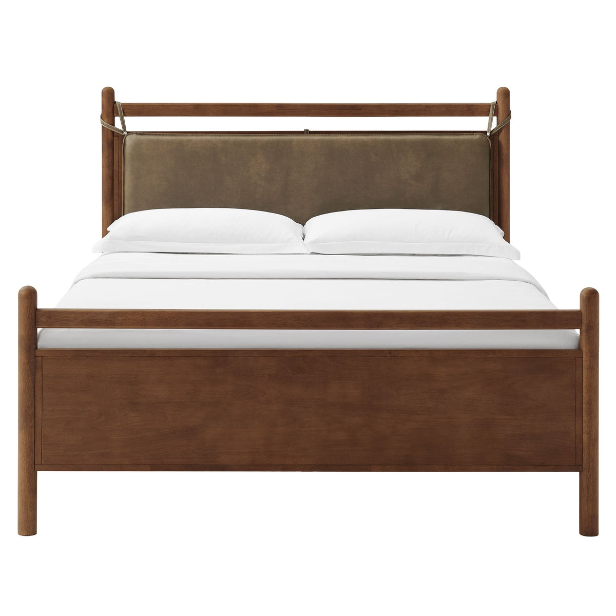 Leni Vegan Leather and Wood Platform Bed Frame by Modway