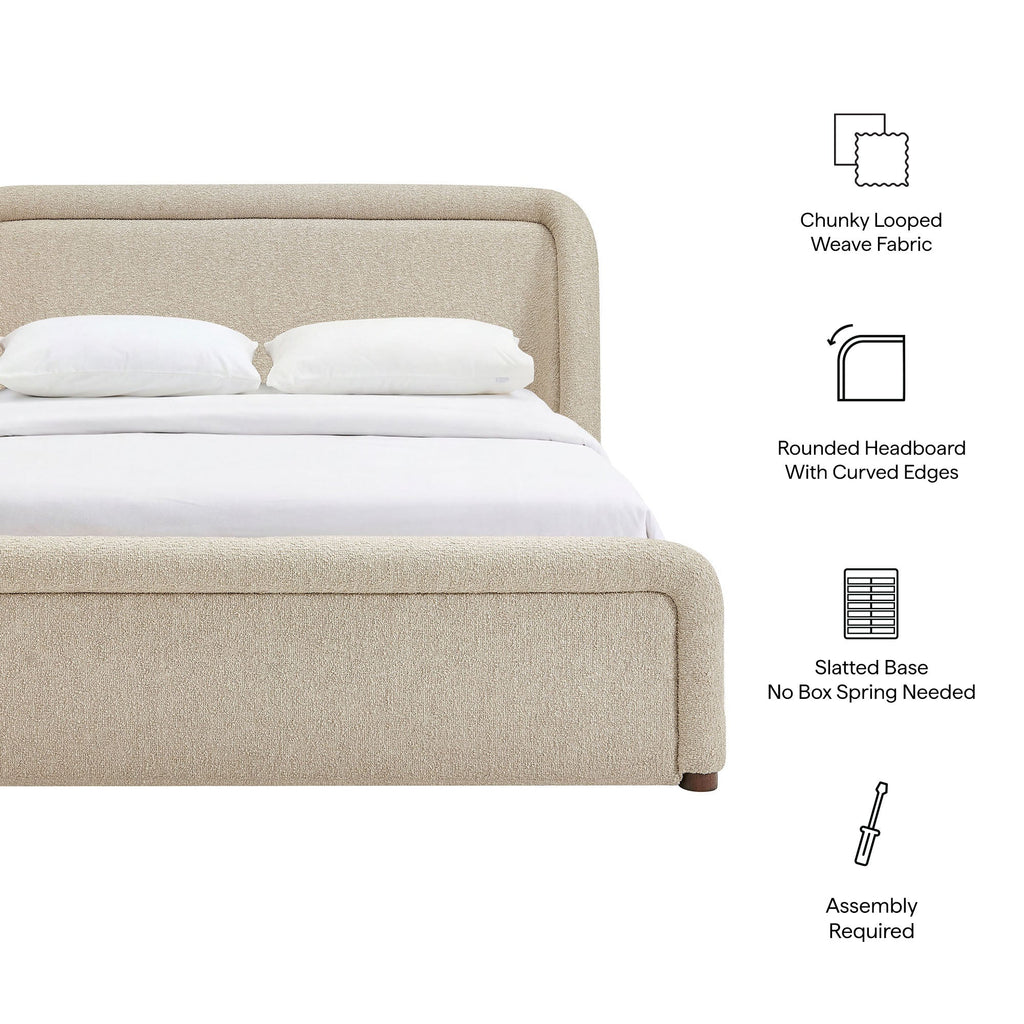 Tasmin Upholstered Fabric Platform Bed by Modway
