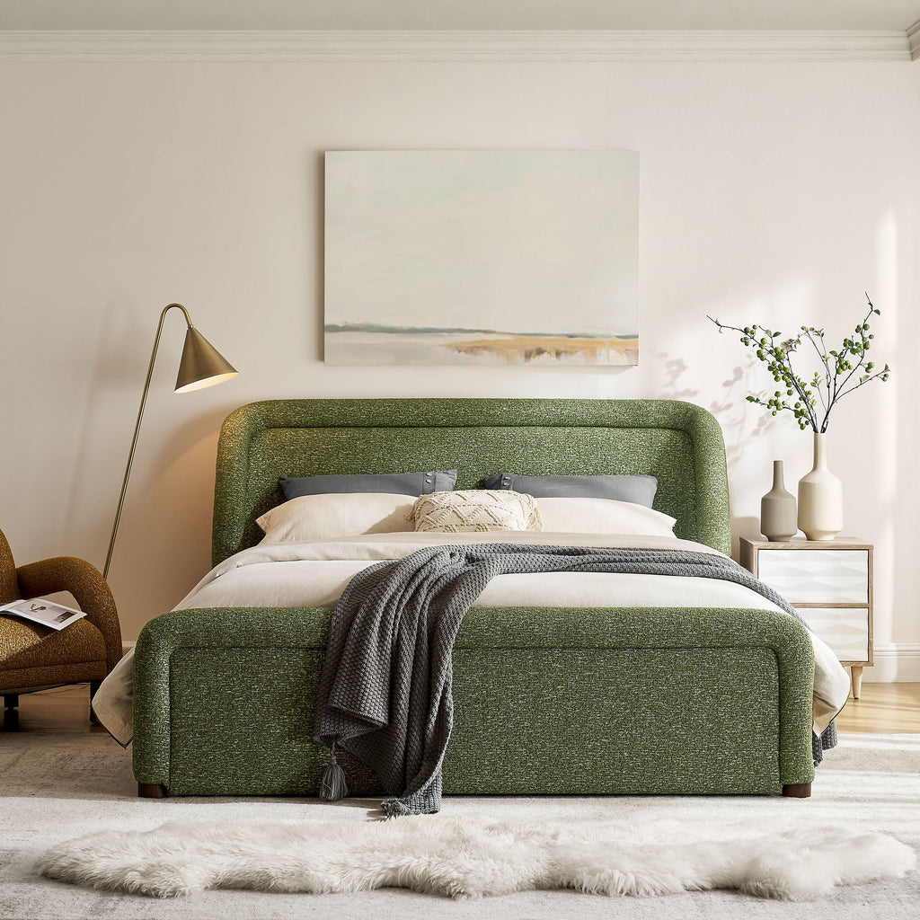 Tasmin Upholstered Fabric Platform Bed by Modway