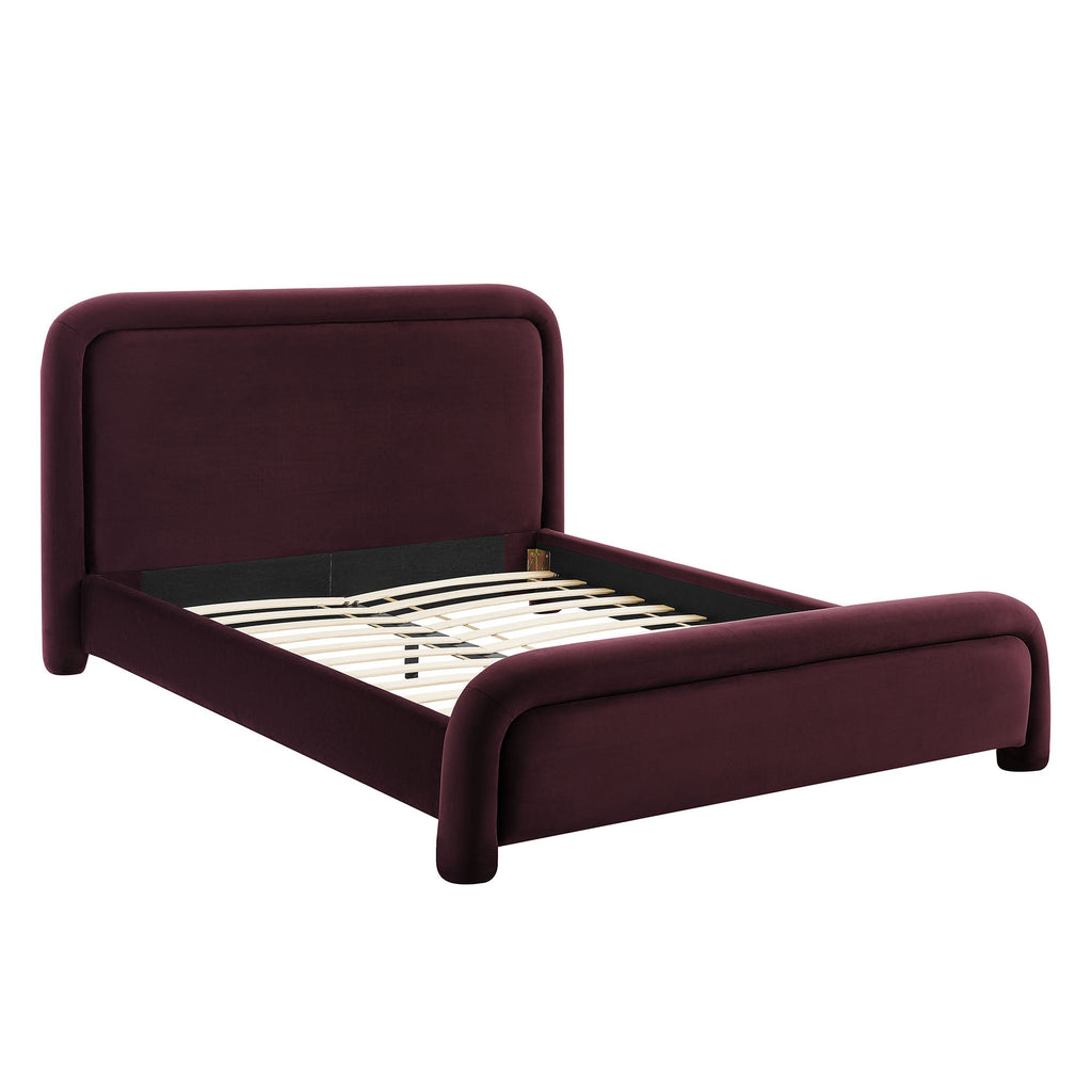 Beck Performance Velvet Platform Bed by Modway