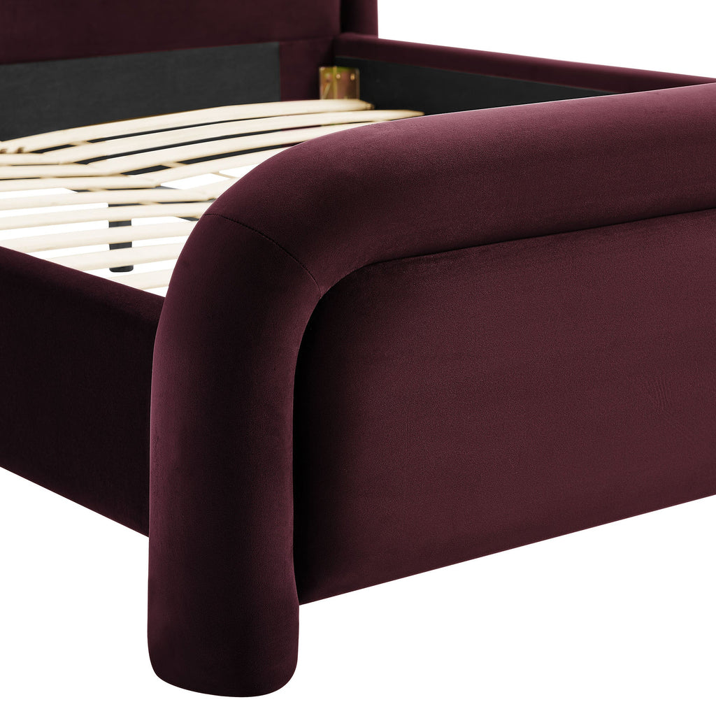 Beck Performance Velvet Platform Bed by Modway