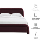 Beck Performance Velvet Platform Bed by Modway