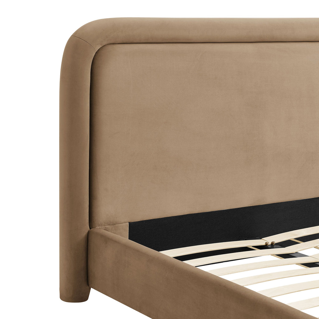 Beck Performance Velvet Platform Bed by Modway