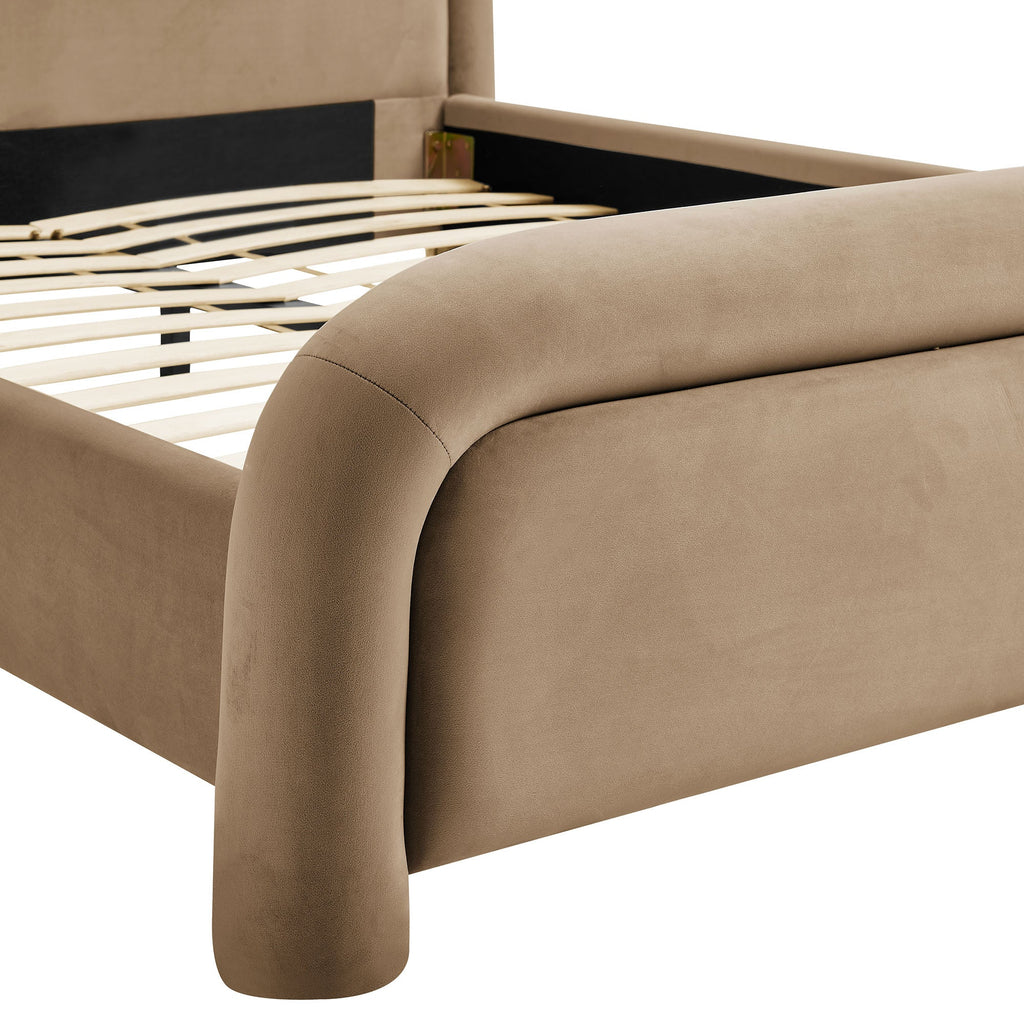 Beck Performance Velvet Platform Bed by Modway