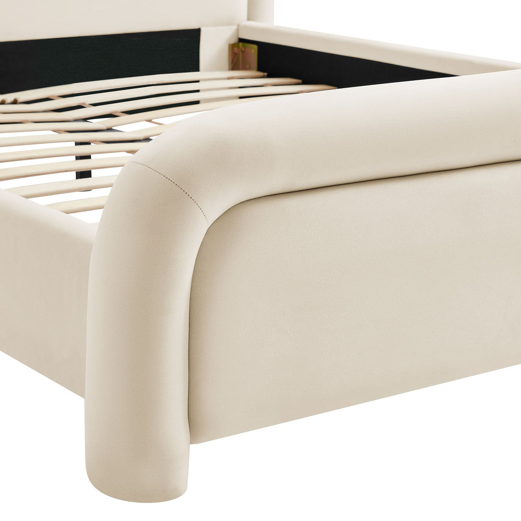 Beck Performance Velvet Platform Bed by Modway