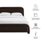 Beck Performance Velvet Platform Bed by Modway