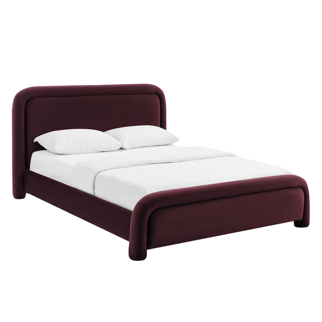 Beck Performance Velvet Platform Bed by Modway
