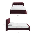 Beck Performance Velvet Platform Bed by Modway