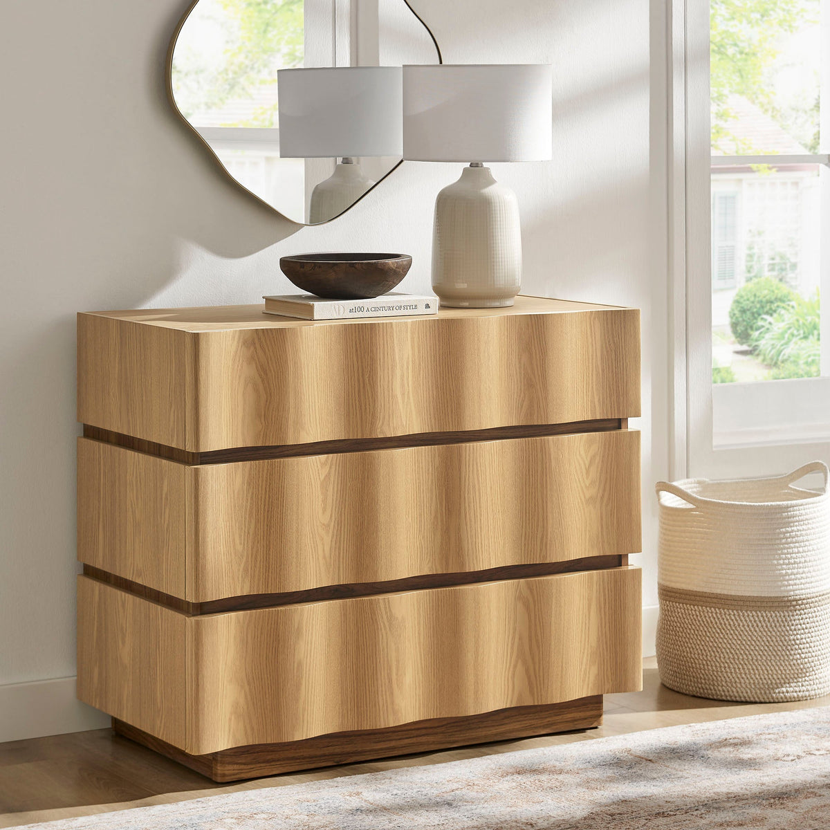 Isola Wavy 3 Drawer Chest by Modway