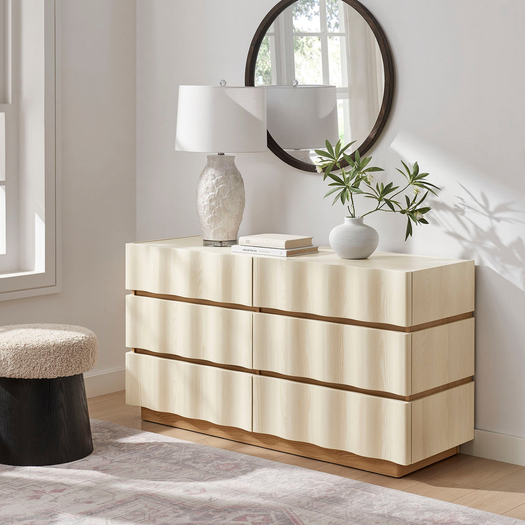 Isola Wavy 6 Drawer Dresser by Modway