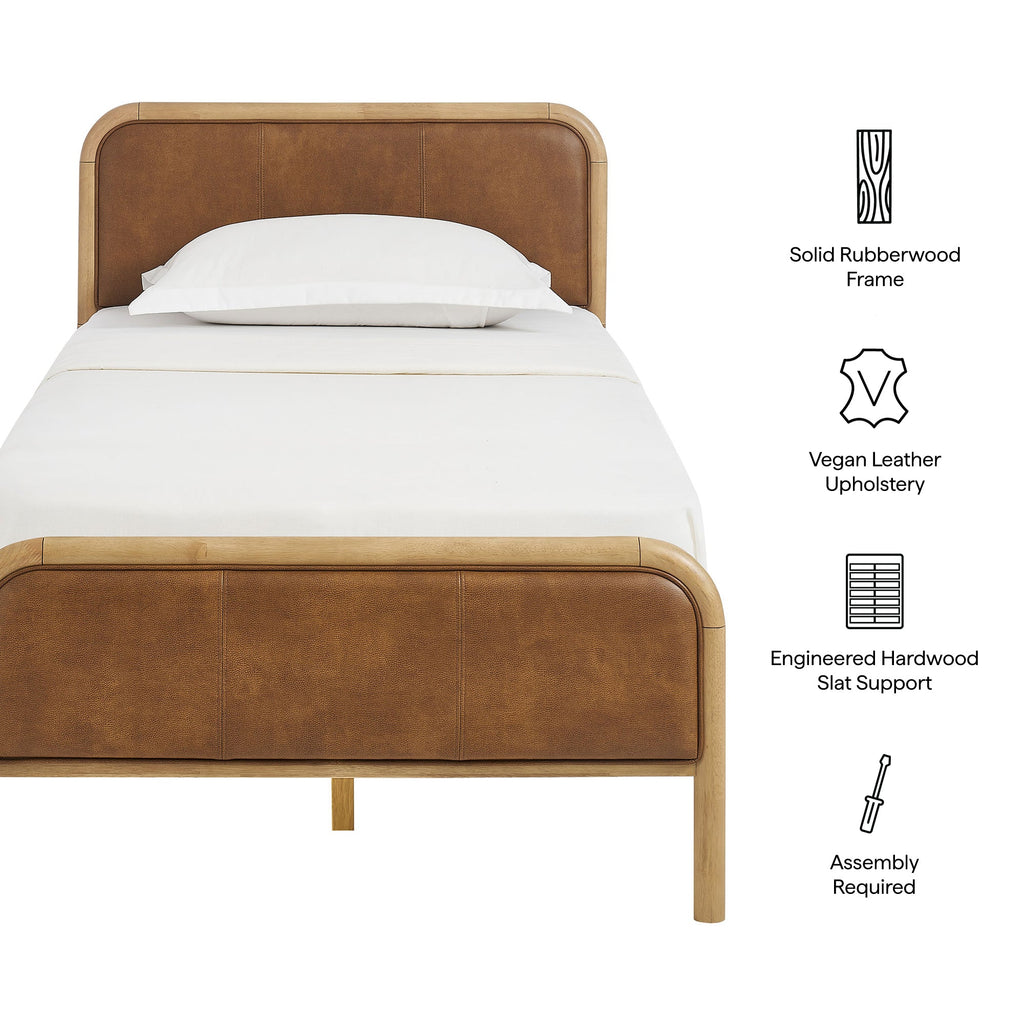 Wexford Vegan Leather Platform Bed by Modway