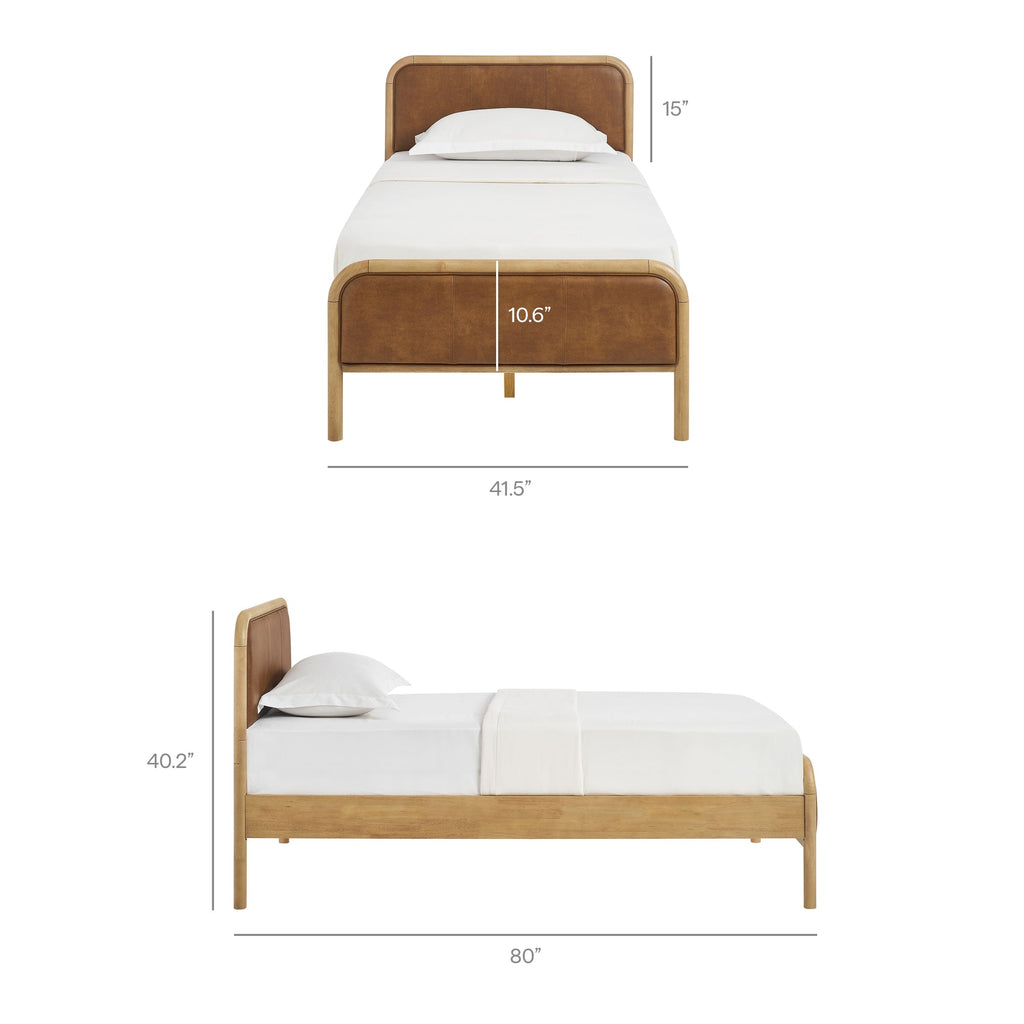 Wexford Vegan Leather Platform Bed by Modway