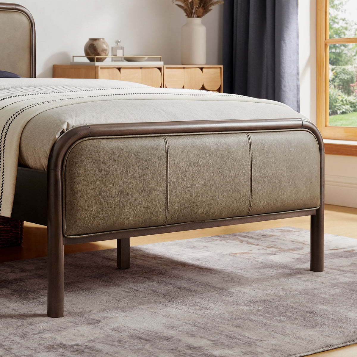 Wexford Vegan Leather Platform Bed by Modway