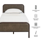 Wexford Vegan Leather Platform Bed by Modway