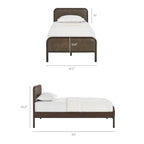 Wexford Vegan Leather Platform Bed by Modway