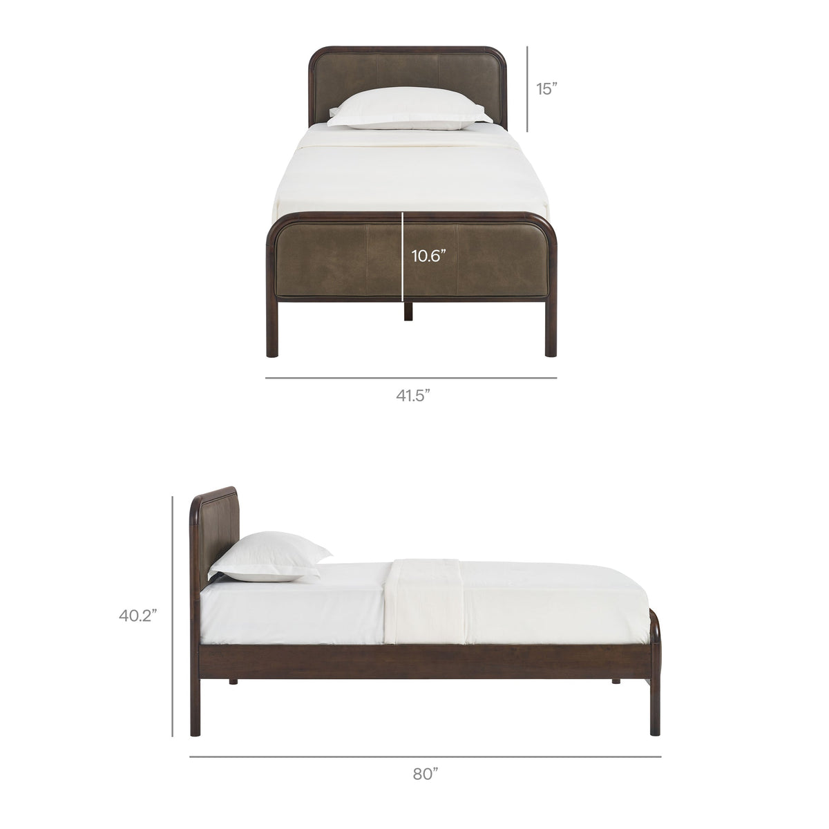 Wexford Vegan Leather Platform Bed by Modway