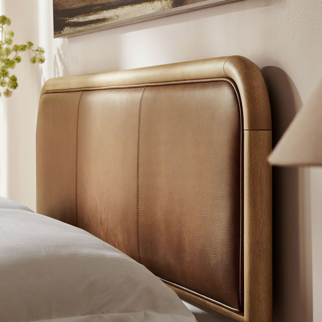 Wexford Vegan Leather Platform Bed by Modway