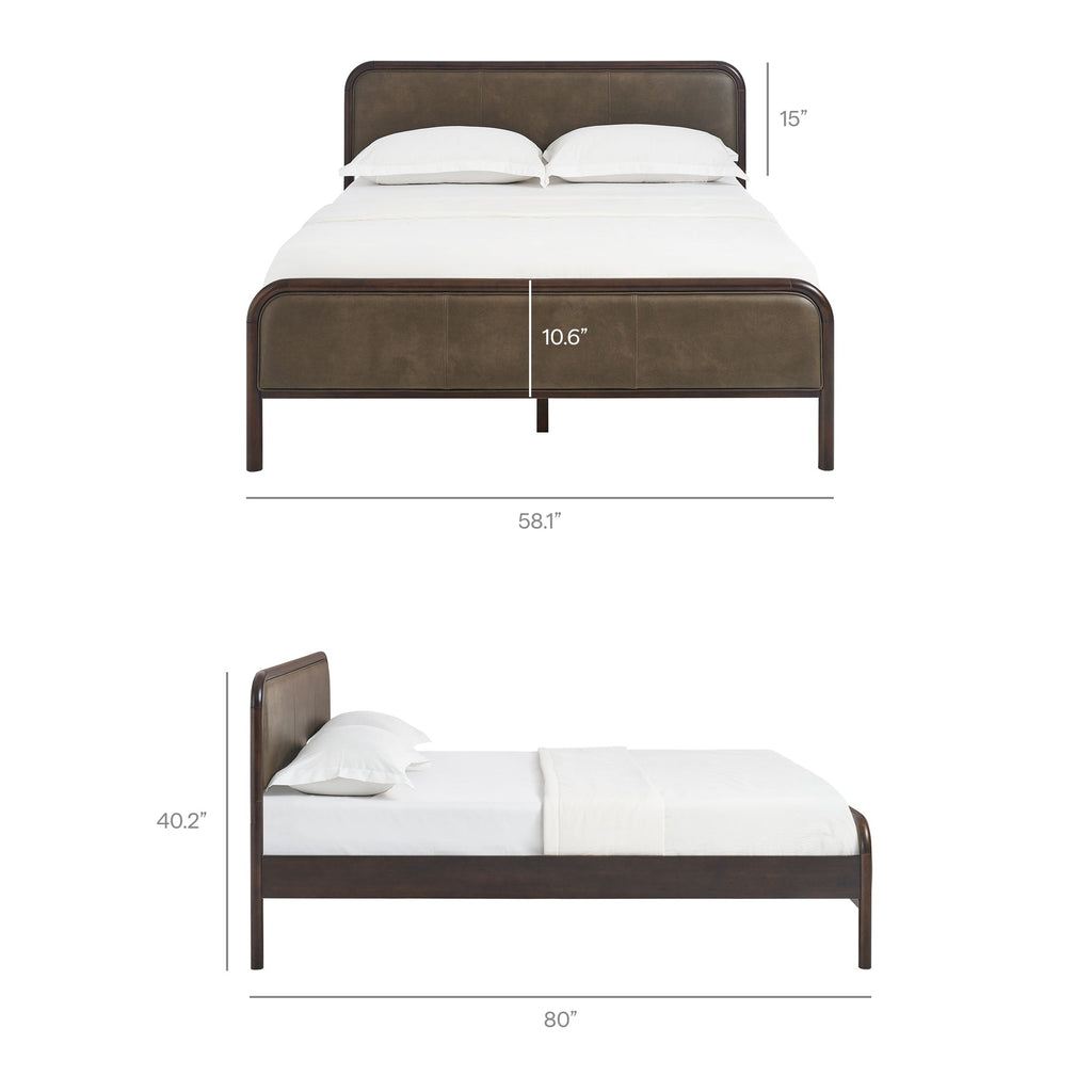 Wexford Vegan Leather Platform Bed by Modway