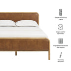Wexford Vegan Leather Platform Bed by Modway