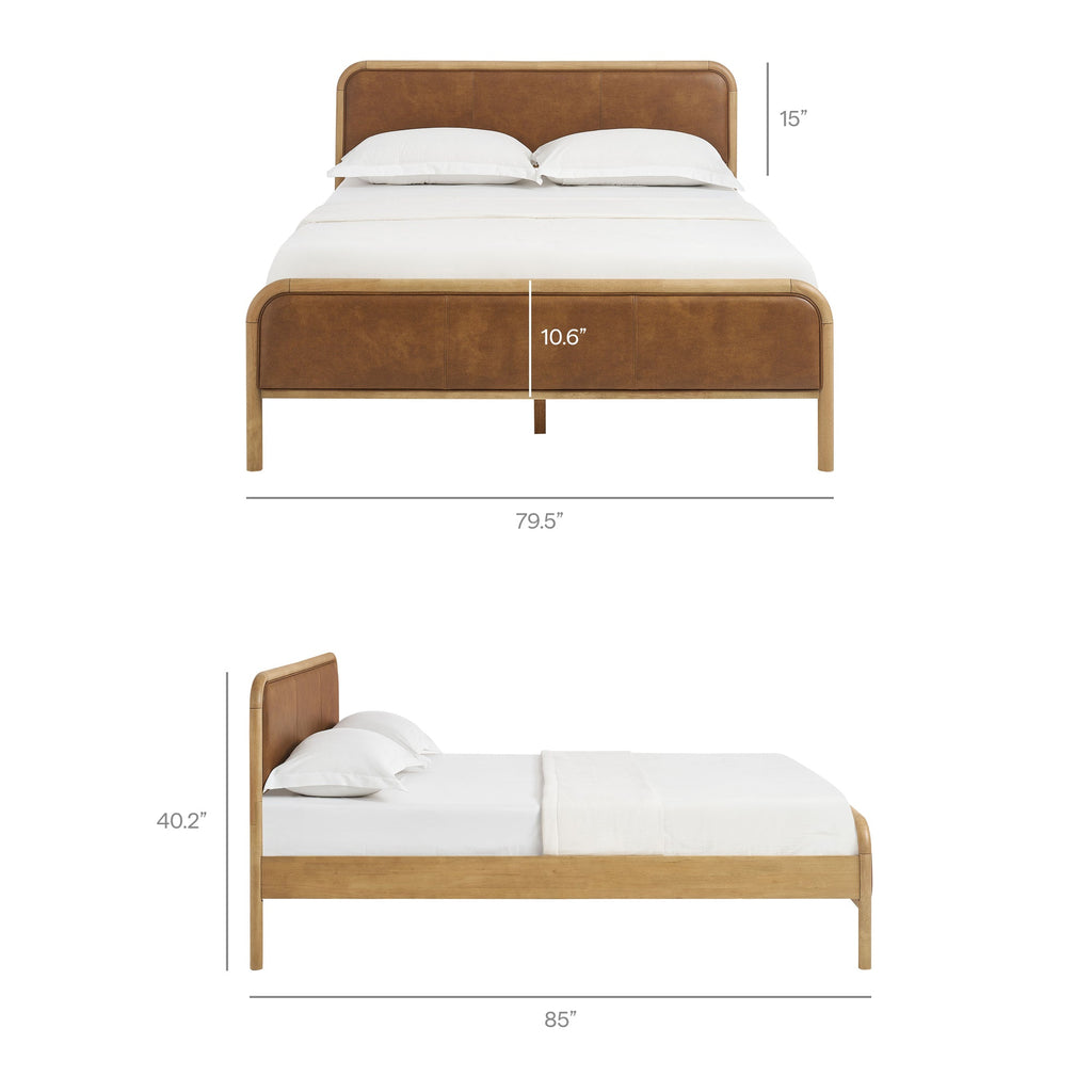 Wexford Vegan Leather Platform Bed by Modway