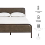 Wexford Vegan Leather Platform Bed by Modway