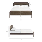 Wexford Vegan Leather Platform Bed by Modway