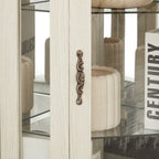 Lighted Corner Curio Cabinet with Adjustable Shelves - Tempered Glass