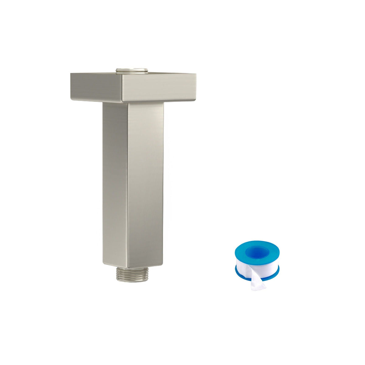 Ceiling Mounted Shower Arm with Flange Stainless Steel - Black or Gray