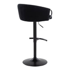 Adjustable Swivel Barstool Set with Rounded T Footrest - Multiple Colors