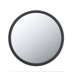 Circle Wall Mirror with Wooden Frame - Black, Light Brown, Dark Brown