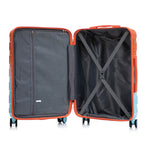 3-Piece Spinner Wheel Luggage Set with Silent Wheels - Blue Red